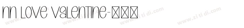 NN Love Valentine字体转换
